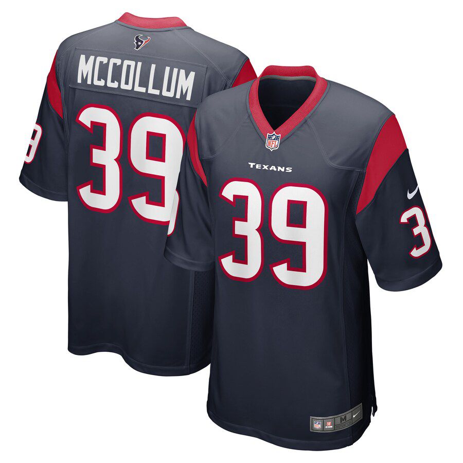 Men Houston Texans #39 Tristin McCollum Nike Navy Game Player NFL Jersey